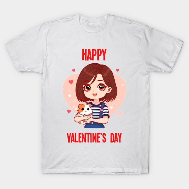 happy valentines day T-Shirt by StickerMainia